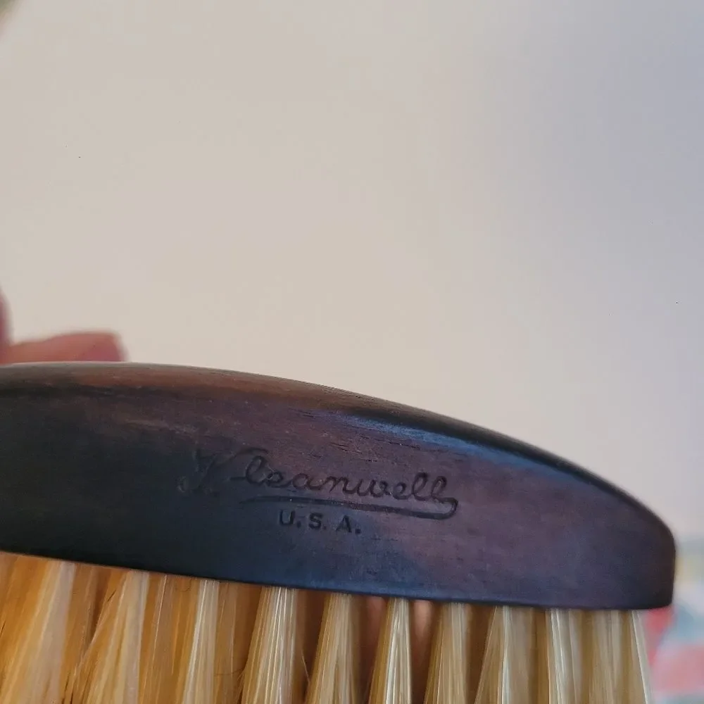 Vintage Kleanwell Black Grooming Bristle Brush